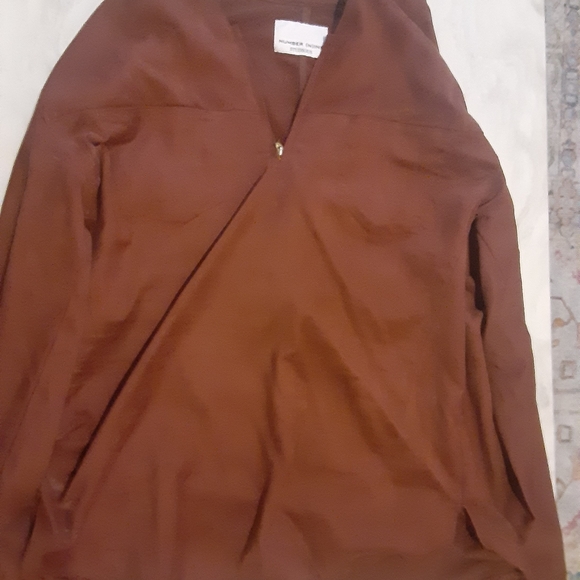 A Number Nine shirt. Brown in color size 3. - Picture 2 of 9